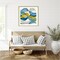 Horizontal Bands IV by Alonzo Saunders Wood Framed Wall Art Print